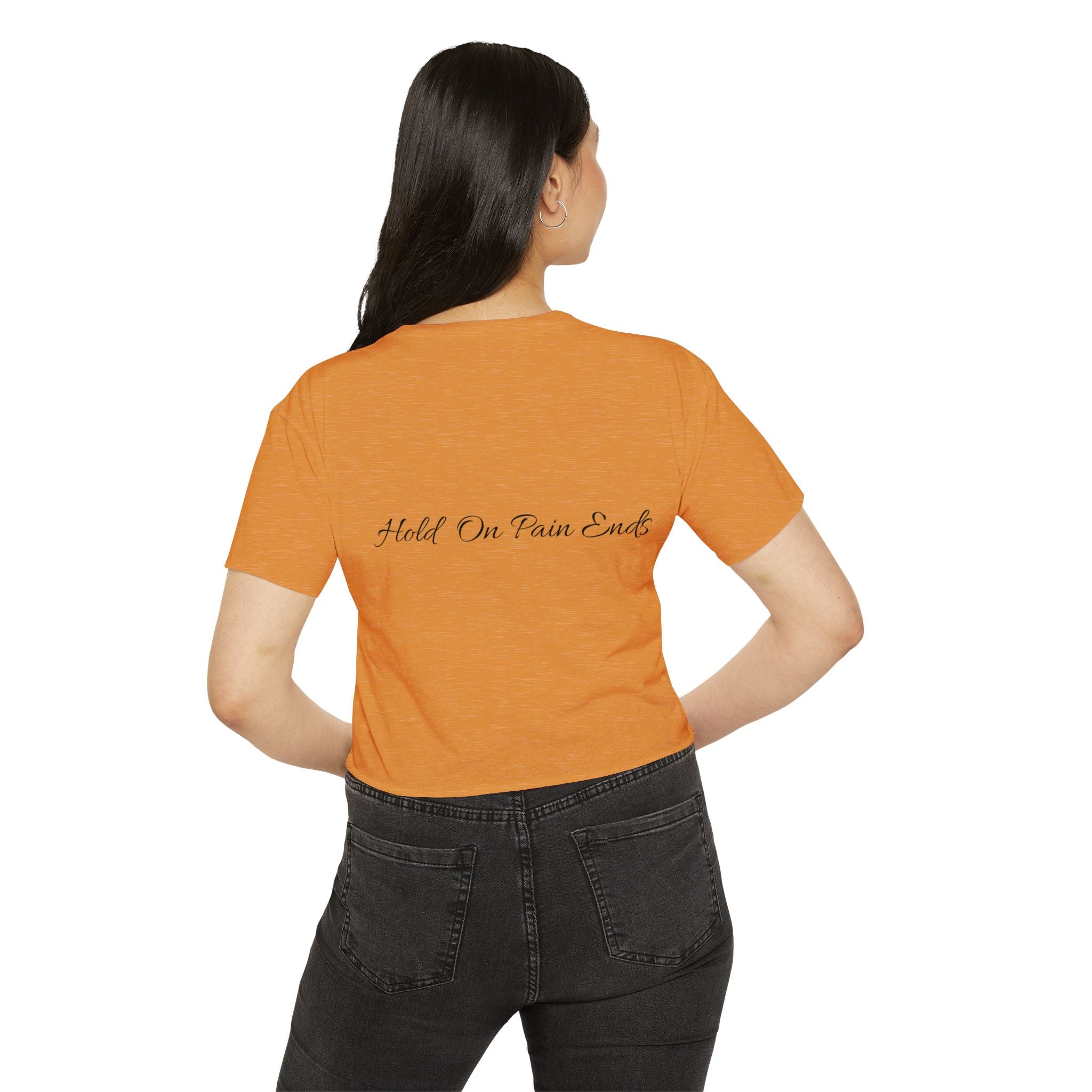 Crop Top - Hold on Pain Ends Design