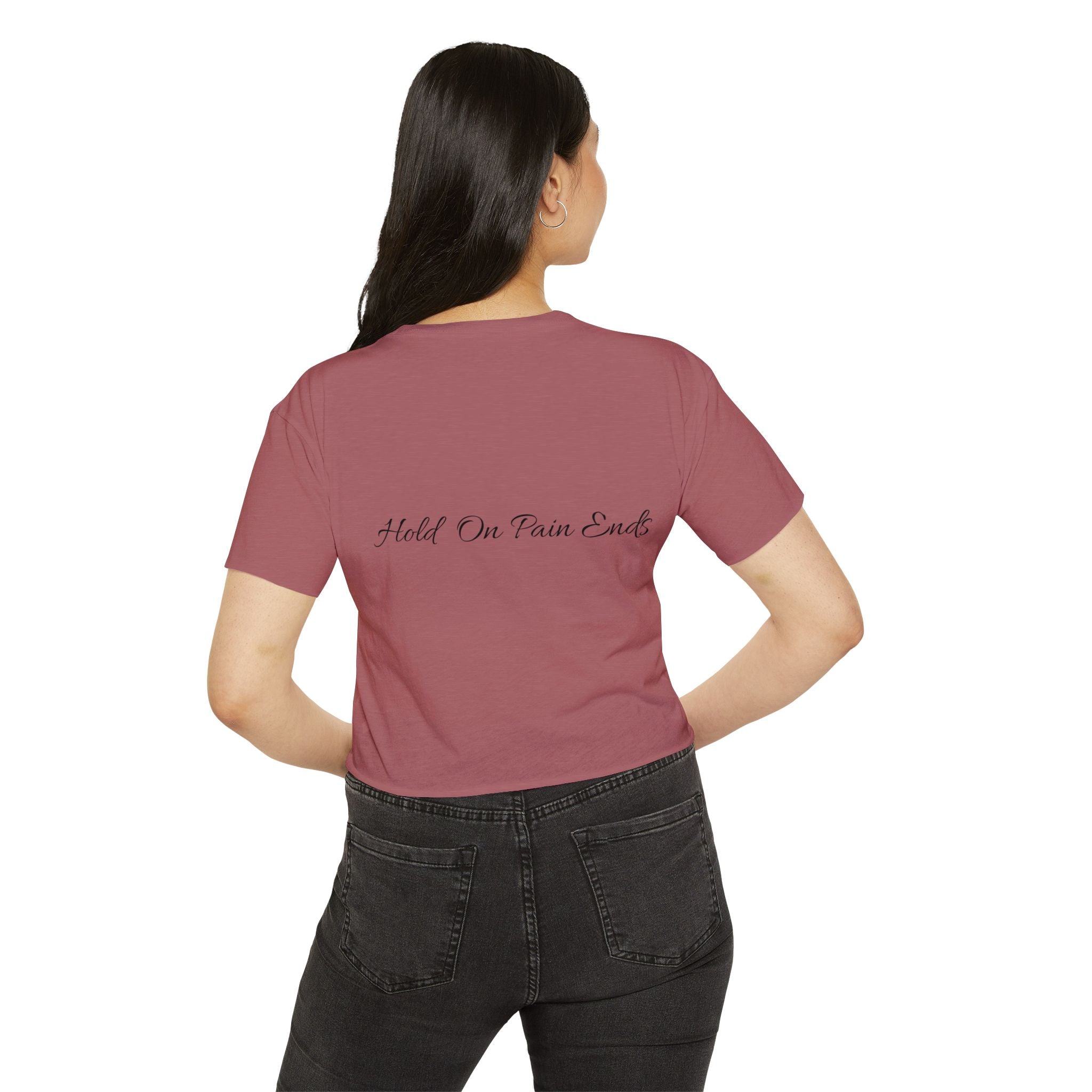 Crop Top - Hold on Pain Ends Design