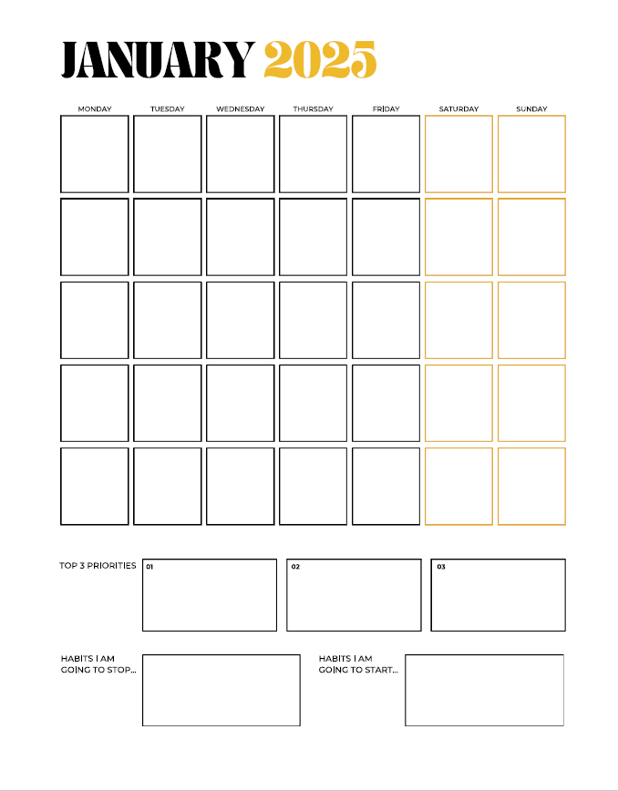 2025 Vision Board Planning Guides