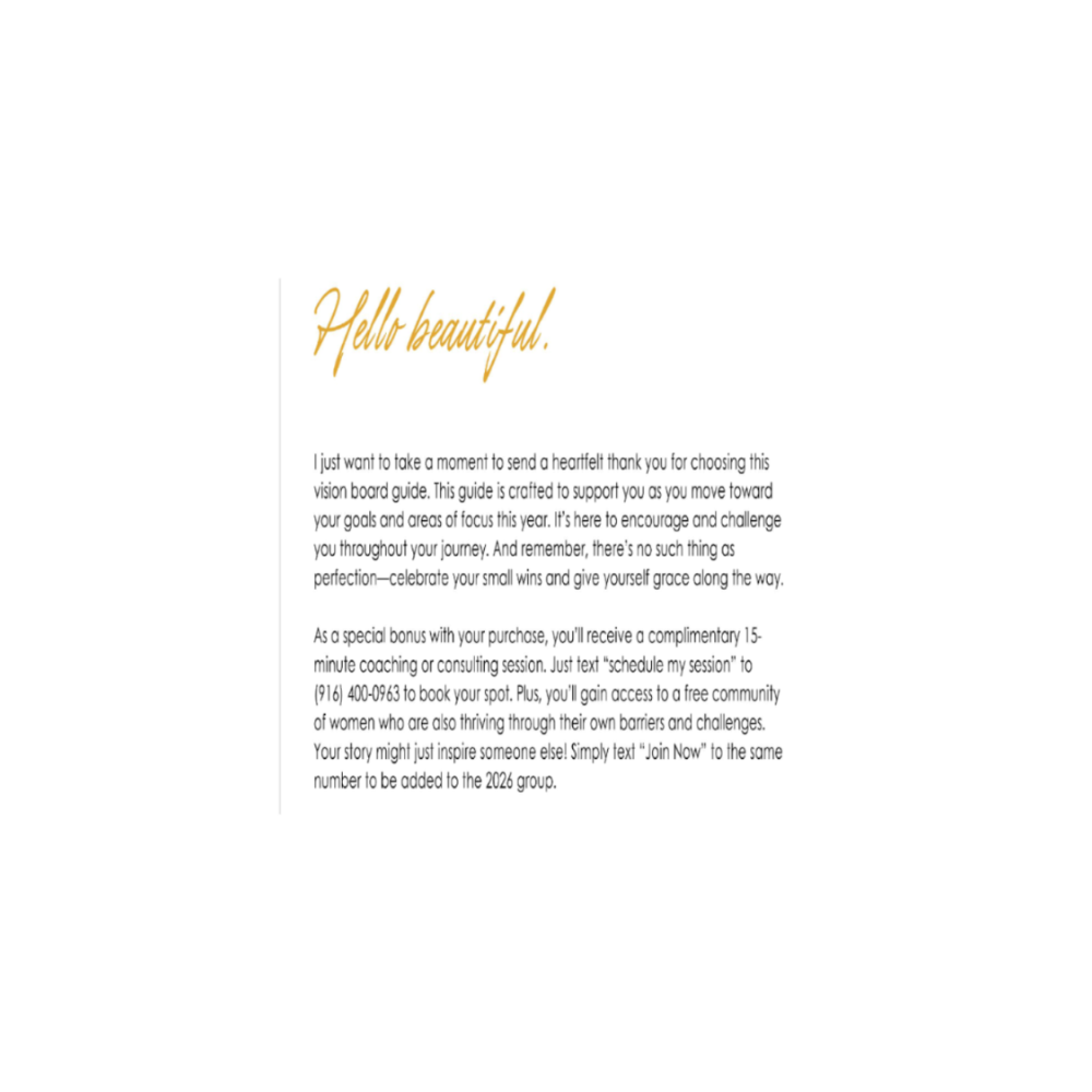 Sis, It’s Your Year – 2026 Vision Board Guide (Digital Workbook)