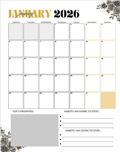 Sis, It’s Your Year – 2026 Vision Board Guide (Digital Workbook)