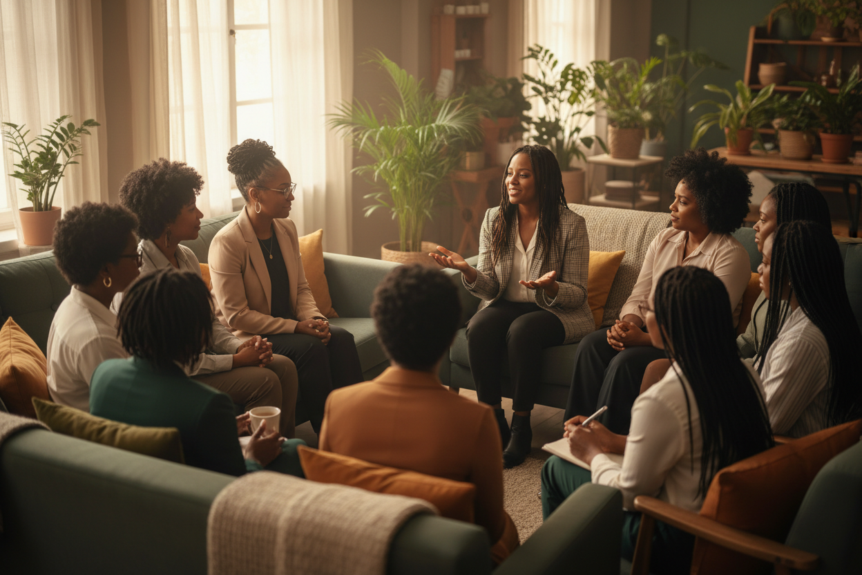 Accountability support group with only black women